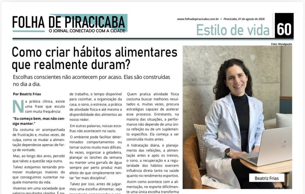 Matéria original "Como criar hábitos alimentares que realmente duram?"